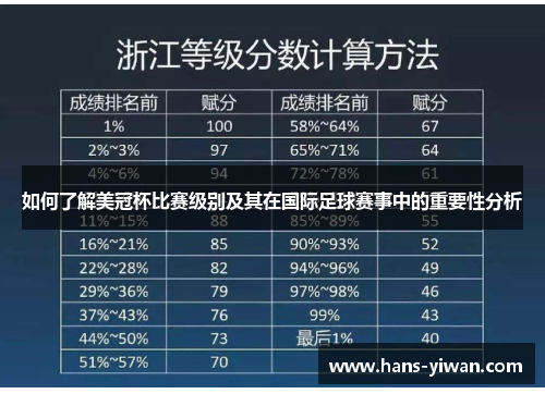 如何了解美冠杯比赛级别及其在国际足球赛事中的重要性分析