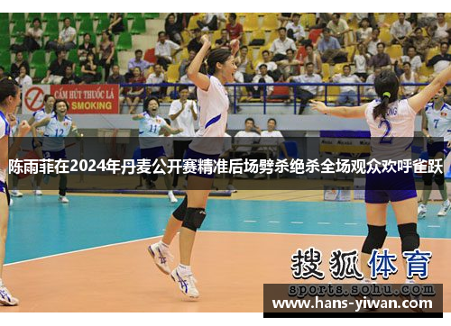 陈雨菲在2024年丹麦公开赛精准后场劈杀绝杀全场观众欢呼雀跃
